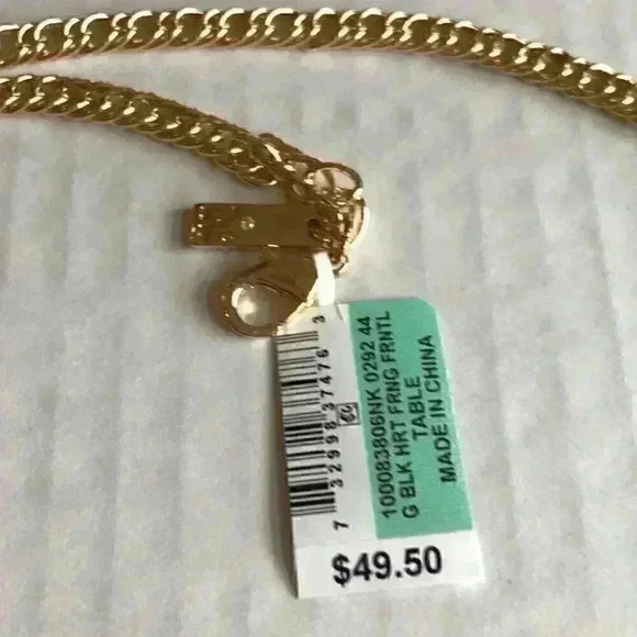 INC new gold resin hearts and gold tone n… - Picture 4 of 8